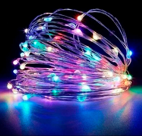 Luces Navideñas con Panel Solar  20 Metros 200 Luces LED💡🎅🏼