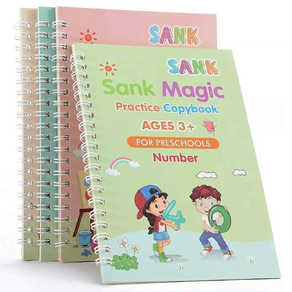 Escritura Mágica (4 cuadernillos reutilizables)